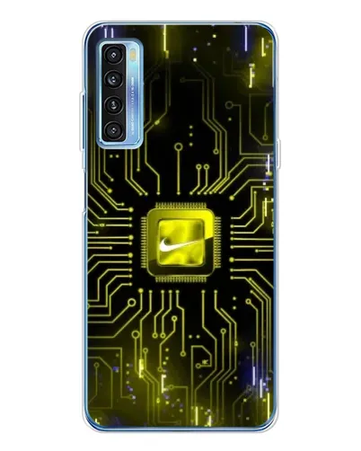 Чехол для TCL 20L Plus с картинкой «Nike — золотая искра» Чехол для TCL 20L Plus с картинкой «Nike — золотая искра»