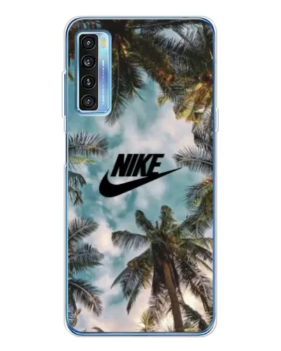 Чехол для TCL 20L Plus с картинкой «Тропический принт Nike» Чехол для TCL 20L Plus с картинкой «Тропический принт Nike»
