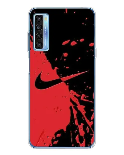 Чехол для TCL 20L Plus с картинкой «Красные брызги Nike» Чехол для TCL 20L Plus с картинкой «Красные брызги Nike»