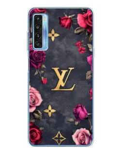 Чехол для TCL 20L Plus с картинкой «Цветочный Louis Vuitton»