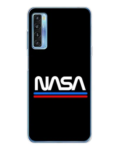 Чохол для TCL 20L Plus з картинкою «NASA — класика Red Blue»