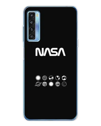 Чохол для TCL 20L Plus з картинкою «NASA — технічний принт»