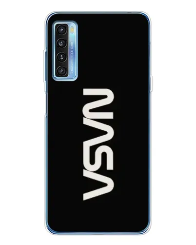 Чохол для TCL 20L Plus з картинкою «NASA — вертикальний логотип»