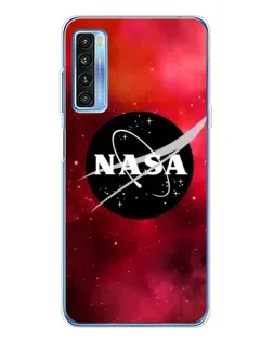 Чехол для TCL 20L Plus с картинкой «NASA — красная туманность»