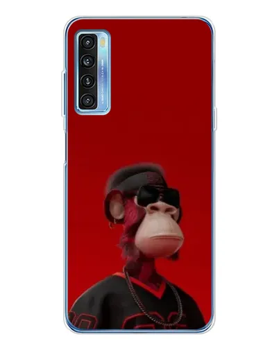 Чехол для TCL 20L Plus с картинкой «Bored Ape в красном» Чехол для TCL 20L Plus с картинкой «Bored Ape в красном»