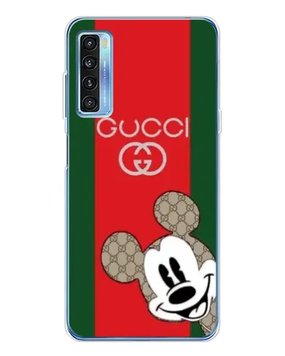 Чехол для TCL 20L Plus с картинкой «Gucci — полосы и Микки» Чехол для TCL 20L Plus с картинкой «Gucci — полосы и Микки»