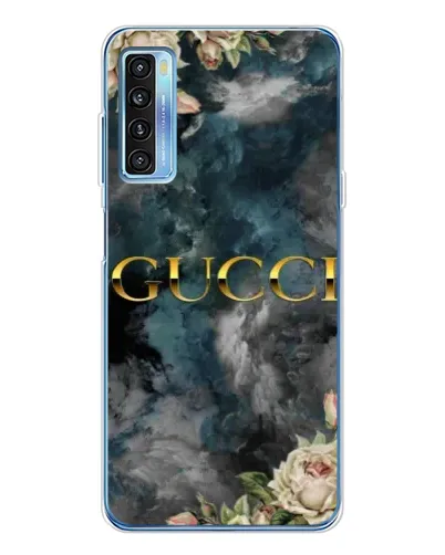 Чехол для TCL 20L Plus с картинкой «Абстрактные цветы Gucci» Чехол для TCL 20L Plus с картинкой «Абстрактные цветы Gucci»