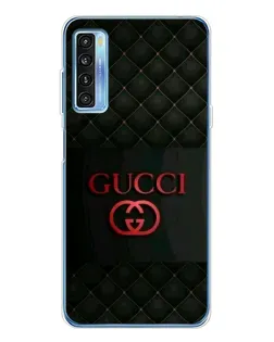 Чехол для TCL 20L Plus с картинкой «Gucci — стеганый черный»