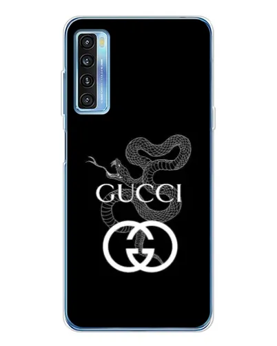 Чехол для TCL 20L Plus с картинкой «Gucci — серебряная змея» Чехол для TCL 20L Plus с картинкой «Gucci — серебряная змея»