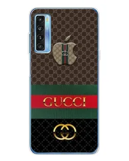 Чехол для TCL 20L Plus с картинкой «Gucci — брендированный десерт»