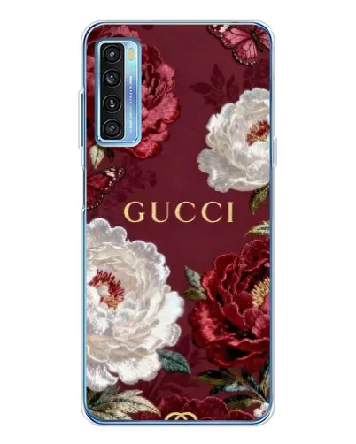 Чехол для TCL 20L Plus с картинкой «Gucci — бордовые розы» Чехол для TCL 20L Plus с картинкой «Gucci — бордовые розы»