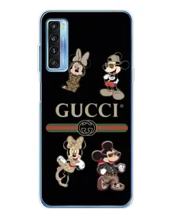 Чохол для TCL 20L Plus з картинкою «Gucci — герої Disney та монограма»