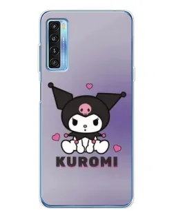 Чехол для TCL 20L Plus с картинкой «Kuromi — фиолетовый арт»
