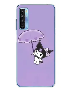 Чехол для TCL 20L Plus с картинкой «Kuromi с зонтиком»