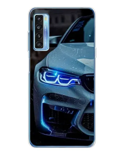 Чехол для TCL 20L Plus с картинкой «Взгляд BMW с синими фарами» Чехол для TCL 20L Plus с картинкой «Взгляд BMW с синими фарами»