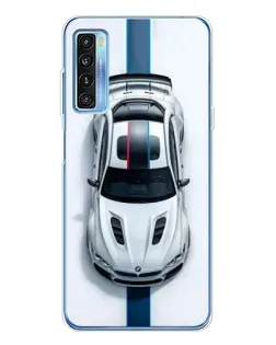 Чехол для TCL 20L Plus с картинкой «Вид сверху — BMW M»