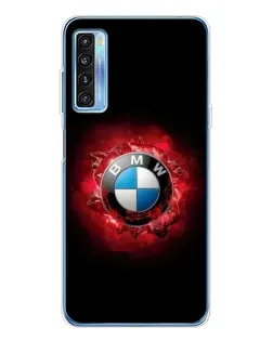 Чехол для TCL 20L Plus с картинкой «Логотип BMW — вспышка»