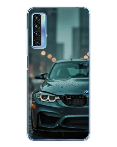 Чехол для TCL 20L Plus с картинкой «BMW в огнях города» Чехол для TCL 20L Plus с картинкой «BMW в огнях города»