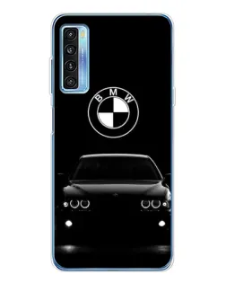Чехол для TCL 20L Plus с картинкой «BMW — взгляд из темноты»