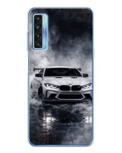 Чехол для TCL 20L Plus с картинкой «BMW сквозь туман»
