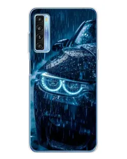 Чохол для TCL 20L Plus з картинкою «BMW під дощем»