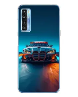 Чохол для TCL 20L Plus з картинкою «BMW — вогні неону»