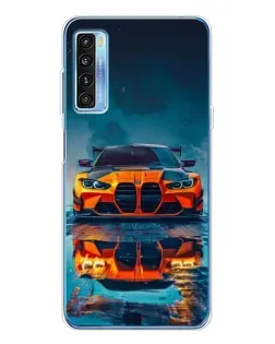 Чохол для TCL 20L Plus з картинкою «BMW — золота емблема»
