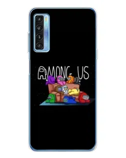 Чехол для TCL 20L Plus с картинкой «Логотип Among Us» Чехол для TCL 20L Plus с картинкой «Логотип Among Us»