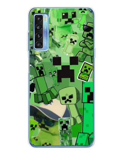Чехол для TCL 20L Plus с картинкой «Криперы Minecraft» Чехол для TCL 20L Plus с картинкой «Криперы Minecraft»