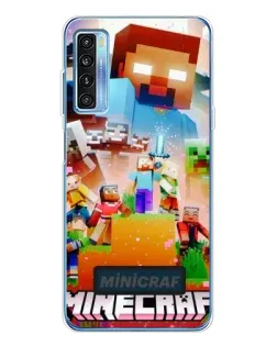 Чехол для TCL 20L Plus с картинкой «Minecraft герои игры» Чехол для TCL 20L Plus с картинкой «Minecraft герои игры»