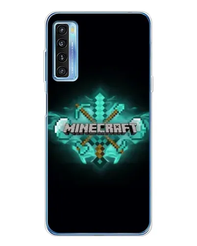 Чехол для TCL 20L Plus с картинкой «Minecraft Diamond лого» Чехол для TCL 20L Plus с картинкой «Minecraft Diamond лого»