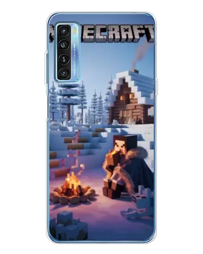 Чехол для TCL 20L Plus с картинкой «Зимний Minecraft» Чехол для TCL 20L Plus с картинкой «Зимний Minecraft»