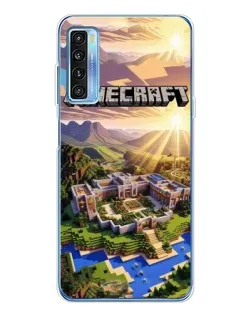 Чехол для TCL 20L Plus с картинкой «Minecraft панорама»