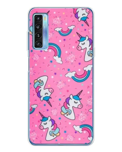 Чехол для TCL 20L Plus с картинкой «Unicorn паттерн розовый» Чехол для TCL 20L Plus с картинкой «Unicorn паттерн розовый»