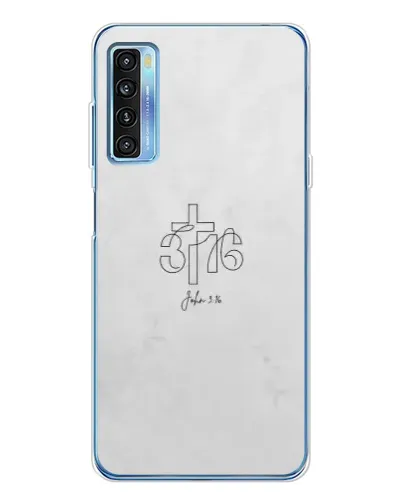 Чехол для TCL 20L Plus с картинкой «Иоанна 3:16 Крест»