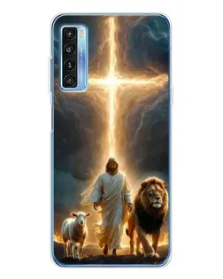 Чехол для TCL 20L Plus с картинкой «Лев Иуды и Свет»