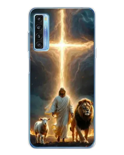 Чехол для TCL 20L Plus с картинкой «Лев Иуды и Свет»