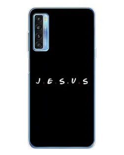 Чехол для TCL 20L Plus с картинкой «Точки веры J.E.S.U.S.»