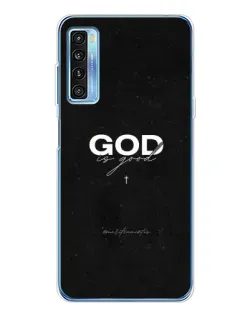 Чехол для TCL 20L Plus с картинкой «GOD — Бог над всем»