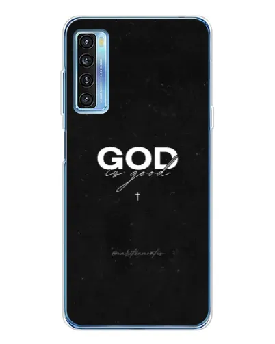 Чехол для TCL 20L Plus с картинкой «GOD — Бог над всем»
