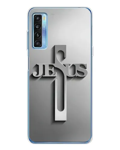 Чехол для TCL 20L Plus с картинкой «Металлический крест Jesus» Чехол для TCL 20L Plus с картинкой «Металлический крест Jesus»