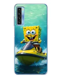 Чехол для TCL 20L Plus с картинкой «Спанч Боб на гидроцикле» Чехол для TCL 20L Plus с картинкой «Спанч Боб на гидроцикле»