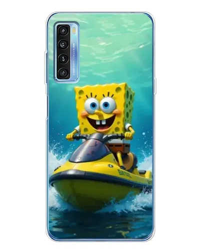 Чехол для TCL 20L Plus с картинкой «Спанч Боб на гидроцикле» Чехол для TCL 20L Plus с картинкой «Спанч Боб на гидроцикле»
