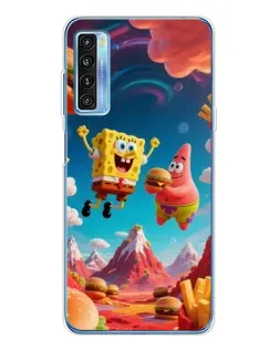 Чехол для TCL 20L Plus с картинкой «Космический фастфуд»