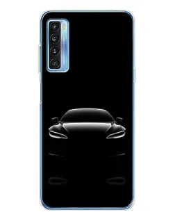 Чехол для TCL 20L Plus с картинкой «Силуэт Tesla Night»