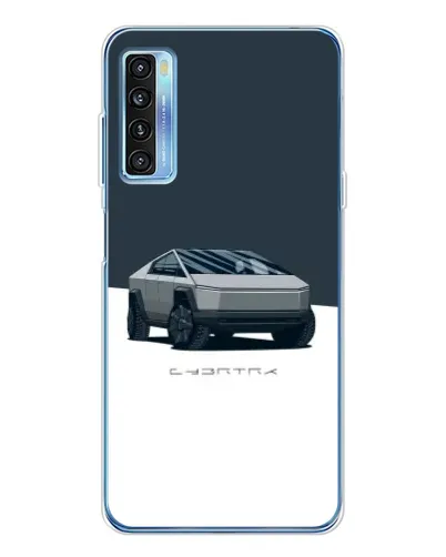 Чехол для TCL 20L Plus с картинкой «Серебристый Cybertruck Tesla» Чехол для TCL 20L Plus с картинкой «Серебристый Cybertruck Tesla»