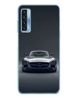 Чехол для TCL 20L Plus с картинкой «Mercedes на черном»
