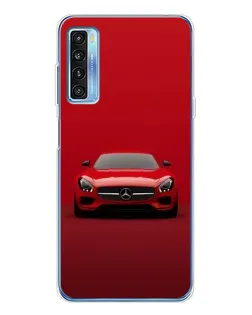 Чехол для TCL 20L Plus с картинкой «Красный Mercedes AMG»