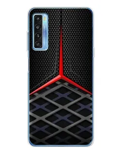 Чехол для TCL 20L Plus с картинкой «Mercedes Carbon Grid»