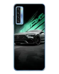 Чехол для TCL 20L Plus с картинкой «Темный Mercedes AMG»